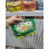 Mikasso Desenli Büyük Boy Kulplu ve Fermuarlı Şeffaf Kalem Kutusu Kalemlik 20,5X12,5X10 cm Belirtilmemiş Yeş - Çok Renkli