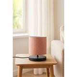 Mikasso Design Abajur Mini Boy Gül Kurusu Renk Kumaş Kumaş Pembe - Çok Renkli