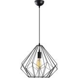 Mikasso Diamond Tekli Tel Sarkıt Avize Siyah, Modern Dekoratif Metal Lamba DIAMOND-L-703 1 Belirtilmemiş E27 - Çok Renkli