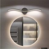 Mikasso Diana Modern Tasarım Siyah Renk Gün Işığı Ledli Banyo - Mutfak - Salon LED Duvar Aplik Alüminyum Siy - Çok Renkli