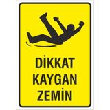 Mikasso Dikkat Kaygan Zemin Uyarı Levhası 35*25 cm
