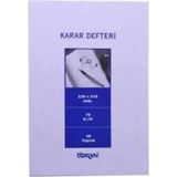 Mikasso - Dilman Karar Defteri 40 Yaprak Karton Düz Çizgili 40 Yaprak Orta Boy Mavi Okul Defterleri A4 - Çok Renkli