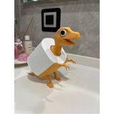 Mikasso Dinozor Tuvalet Kağıdı Tutucu – Dekoratif Tuvalet Kağıtlığı & Wc Kağıtlık | Banyo Aksesuarı Plastik - Çok Renkli
