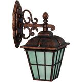 Mikasso Dış Mekan Bahçe Aydınlatması Bahçe Teras Balkon Bahçe Duvar Bronz Aplik Bahçe Lambası Boy 47CM - Çok Renkli