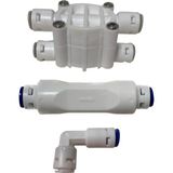 Mikasso Dnt Shut Off , Atık Kısıcı, Check Valf 3 Lü Set. Su Arıtma Cihazı Için.1/4 Quıck Sistemli. - Çok Renkli