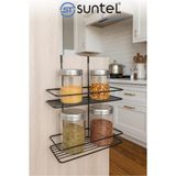 Mikasso Dolap Içi 2 Katlı Raf - Mutfak&banyo Düzenleyici Metal Lacivert Modern - Çok Renkli