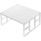 Mikasso Dolap Içi Düzenleyici Raf Tabak Bardak Rafı Metal Raf Metal 20 x 30 Beyaz