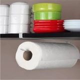 Mikasso Dolap Içi Raf Altı Geçmeli Kağıt Havluluk Askılığı Banyo Askısı Plastik Beyaz