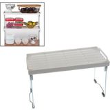 Mikasso Dolap Içi ve Tezgah Üstü Mutfak Rafı – Konserve Bardak Düzenleyici 14X30 cm Plastik 35 x 15 Beyaz Tr