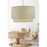 Mikasso Dora Wicker Krem Hasır Sarkıt Avize Hasır 1 E27 Beyaz Salon / Oturma Odası - Çok Renkli