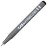 Mikasso Drawing System Teknik Çizim Kalemi 0,6 mm Rapido 1 Adet Siyah - Çok Renkli