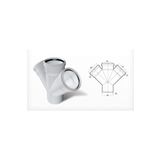 Mikasso Dublex Pvc Atık Su Borusu Pimaş Çift Çatal 100 X 100 Mm.