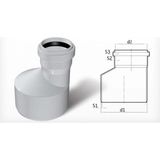 Mikasso Dublex Pvc Atık Su Borusu Pimaş Redüksiyon 125 X 70 Mm.