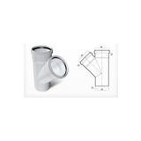 Mikasso Dublex Pvc Atık Su Borusu Pimaş Tek Çatal 100 X 50 Mm.