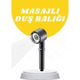Mikasso Duş Başlığı Yüksek Basınçlı Masaj Taraklı 3 Kademeli Plastik Çok Renkli