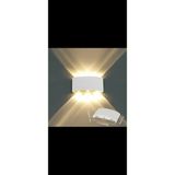 Mikasso Duvar Aplik 6W Dekoratif LED LED Aplik Beyaz Kasa Gün Işıgı Plastik Beyaz - Çok Renkli