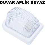 Mikasso Duvar Aplik Glop Armatür Beyaz, 20 cm Tavan Glop , Porselen Duy - Çok Renkli