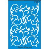 Mikasso Duvar Deseni Stencil Şablon ST7927 20X30 cm - Çok Renkli