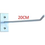Mikasso Duvar Kancası 8 Adet 20 cm Duvar Sunta Mdf Uyumlu Monte Askı Tel Çubuk Paslanmaz Metal Gri Tr