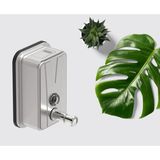 Mikasso Dux Duvara Monte Krom Sıvı Sabunluk 500 ml Paslanmaz Metal Bej - Çok Renkli
