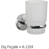 Mikasso Duxxa Croma Natura Diş Fırçalık (A.1104) Krom Gümüş - Çok Renkli