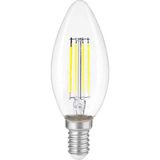 Mikasso Düz Buji Filament Edison Tip Rustik Şeffaf Cam Ampul 6 W LED Ampul - Beyaz Işık Erd-93 Beyaz