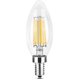 Mikasso Düz Buji Filament Edison Tip Rustik Şeffaf Cam Ampul 6 W LED Ampul - Günışığı Erd-92 Beyaz - Çok Renkli