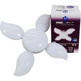 Mikasso E-27 Duylu 36 Watt Beyaz Işık Katlanabilir Mini 4+1 Mango Pervane LED Ampul