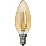 Mikasso E14 C35 LED Flamanlı Buji Rustik Ampul Beyaz