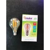 Mikasso E14 Duylu Bal Camlı G45 Dimmerlenebilir 2200 Kelvin Rustik LED Ampül - Çok Renkli