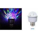 Mikasso E27 Duy Hediyeli 3W Renkli Mini Disko, Parti, Eğlence Işığı Rgb Lamba,ampul - Çok Renkli