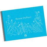 Mikasso Eco Pp Kapak Spiralli Resim Defteri 25X35 25 Yp. Karton Spiralli Orta Boy Bej Resim Defterleri Belir - Çok Renkli