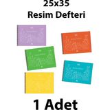 Mikasso Eco Spiralli Resim Defteri 25X35 25 Yaprak 1 Adet Sert Spiralli Çizgisiz Orta Boy Çok Renkli Resim D