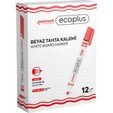 Mikasso Ecoplus Beyaz Tahta Kalemi 1 Kutu 12'li Renkli Tebeşir Kırmızı - Çok Renkli