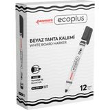 Mikasso Ecoplus Beyaz Tahta Kalemi 1 Kutu 12'li Renkli Tebeşir Siyah - Çok Renkli