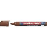 Mikasso Edding 360 Kahverengi Tahta Kalemi Beyaz - Çok Renkli