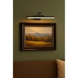Mikasso Edl Shop Siyah Kasa LED Flüt Resim Aplik | 6W | 3200K Gün Işığı | 35CM | Duvar Tipi Ayna/tablo Üstü - Çok Renkli