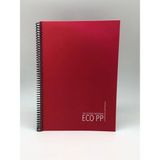 Mikasso Eko Pp Spiralli Pp Kapak Defter A4 120 Yaprak Kareli Sert Spiralli Kareli 120 Yaprak Orta Boy Kırmız - Çok Renkli