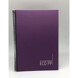 Mikasso Eko Pp Spiralli Pp Kapak Defter A4 120 Yaprak Kareli Sert Spiralli Kareli 120 Yaprak Orta Boy Mor Ok - Çok Renkli