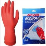 Mikasso Ekonomik Bulaşık Eldiveni L Beden (1 Çift Fiyatıdır) Kırmızı