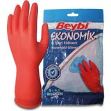 Mikasso Ekonomik Temizlik Eldiveni 8-8,5 (Medium) 5 Çift Gri