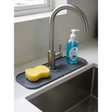 Mikasso Elastik Musluk Matı, Su Tutucu, Düzenleyici, Kaydırmaz Taban, Organizer, Mutfak-Banyo Lavabo Silikon