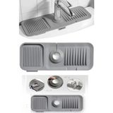 Mikasso Elastik Mutfak Banyo Musluk Matı Düzenleyici Kaydırmaz Taban Organizer Lavabo Kenar Matı Belirtilmem