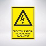 Mikasso Elektrik Panosu Kapaklarını Kapalı Tut 21X35 Arkası Sticker