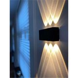 Mikasso Elektrikle Çalışır, 12 Watt Amber Işık Ledli, Iç ve Dış Mekan Aplik, Yüksek Işık Güçlü LED Aplik Pla - Çok Renkli