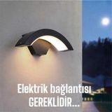 Mikasso Elektrikle Çalışır 24 Watt Iç ve Dış Mekan LED Duvar Aplik Bahçe Kapı Girişi Armatür 3200K Gün Işığı - Çok Renkli