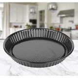 Mikasso Emaye Tart Kalıbı 30 cm Çelik Siyah
