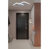 Mikasso Enisa Modern Tasarım Antrasit Renk Salon Mutfak Hol Beyaz LED 2 Li Avize Metal 2 Gu5.3 Gri Salon / O - Çok Renkli