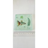 Mikasso Epoksi Kırılmaz Gider Kapağı - Dekoratif Gider Süsü Yeşil Tasarım 10X10 cm Belirtilmemiş Çok Renkli