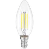 Mikasso Erd-93 C35 Şeffaf 6W Düz 6500K E14 LED Ampul - Çok Renkli